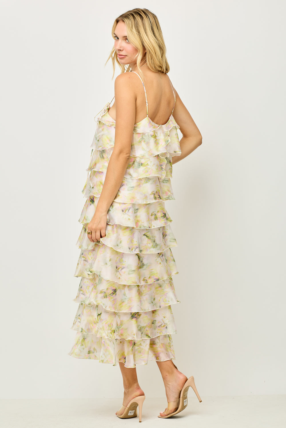 Ruffle Tiered Midi Dress