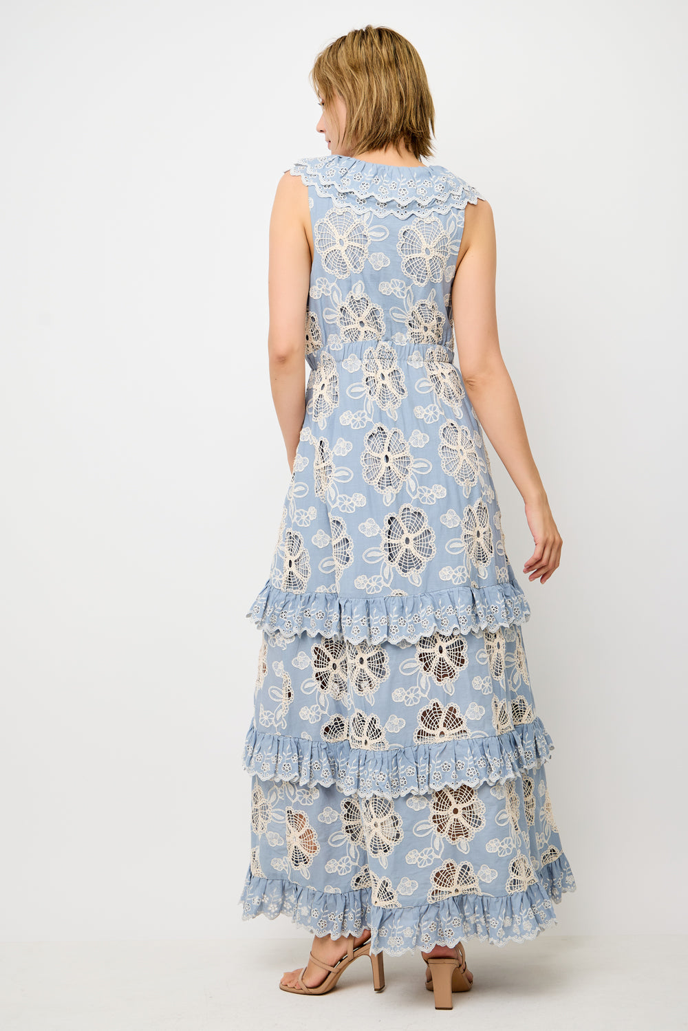 Tiered Lace Maxi Dress